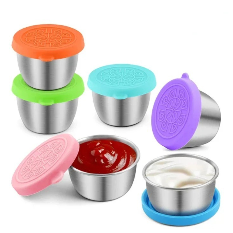 Sauce Dipping Cup - 6 adet/takım 304 Paslanmaz Çelik Daldırma