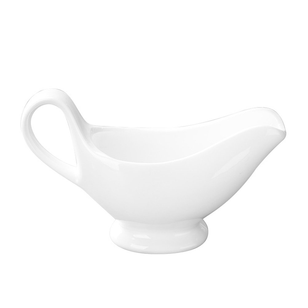 Sauce Dipping Cup - Sağlam Seramik Sos Kabı, Beyaz Parlak