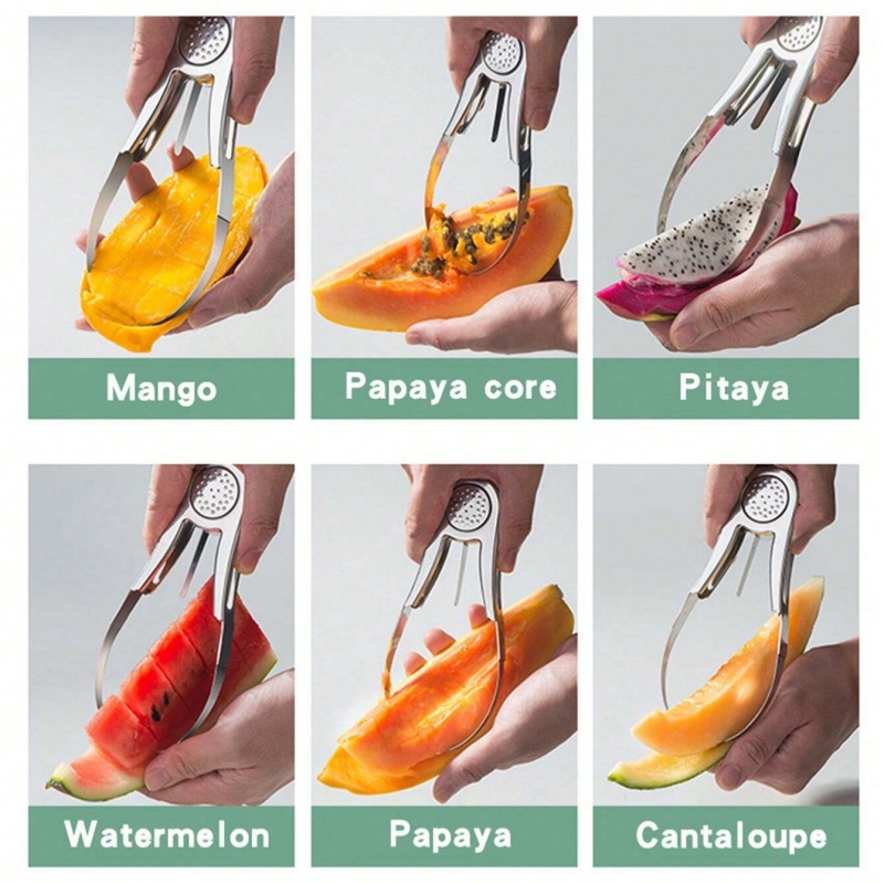 Mango Splitter Tool - Paslanmaz Çelik Mango Kesici Splitter Avokado