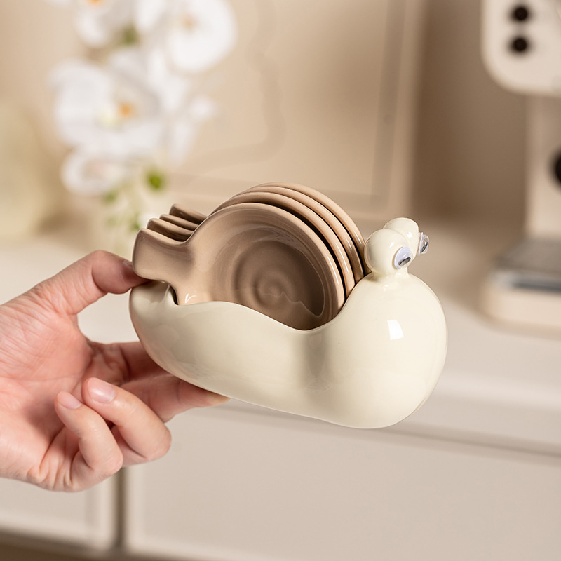 Sauce Dipping Cup - Salyangoz Seramik Küçük Tabak Ev Lezzet
