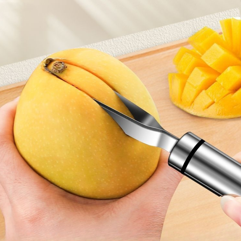 Mango Splitter Tool - 304 Paslanmaz Çelik Mango Çekirdeği Sökücü,