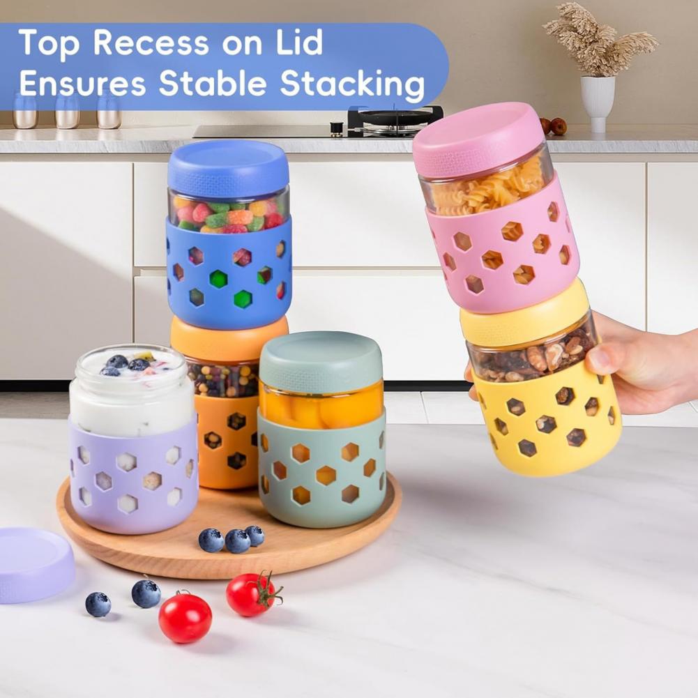 Silikon Kılıflı Cam Kavanozlar - Meal Prep Overnight Oats incelemesi ve fiyatı