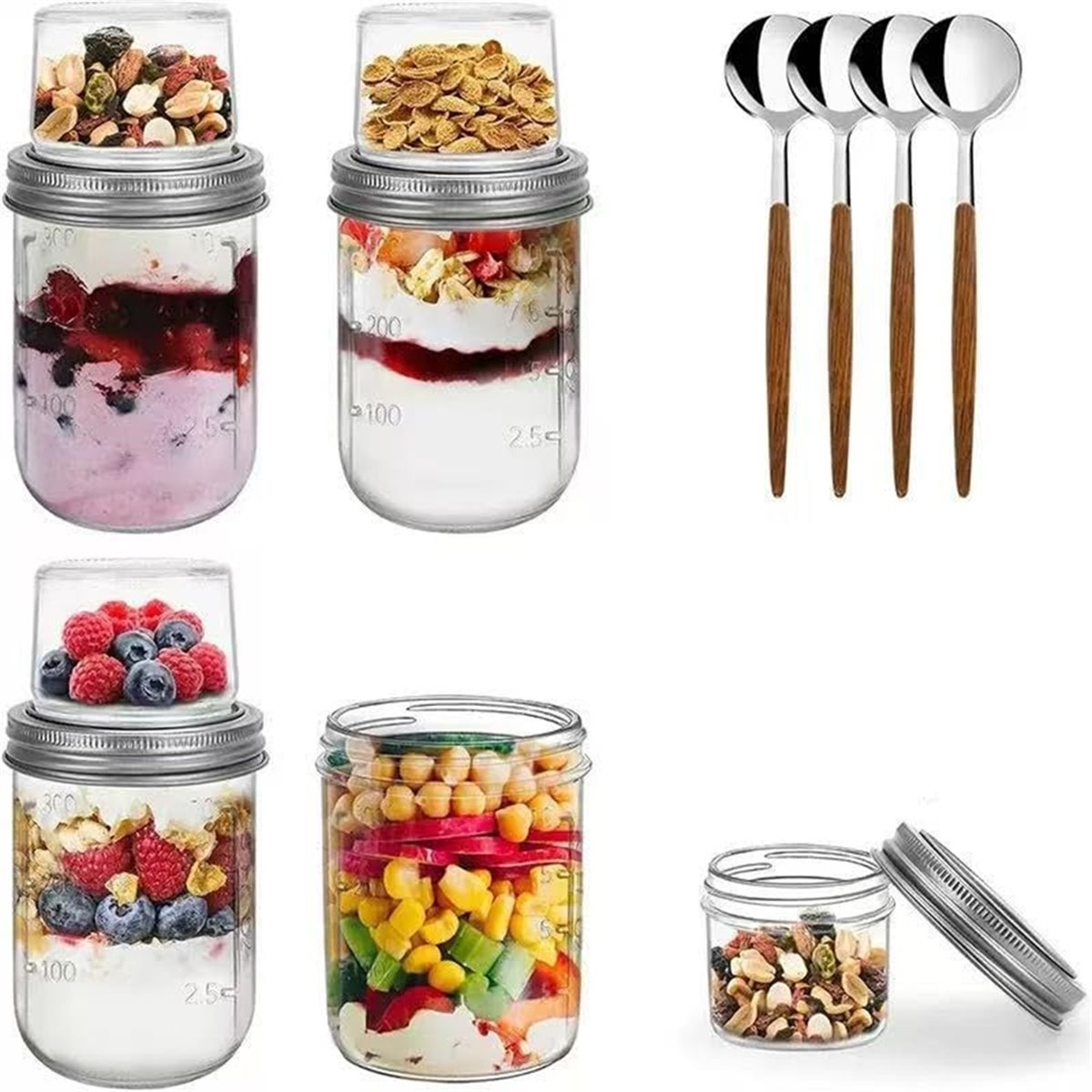 2026 Trend Kapaklı Gecelik Yul - Meal Prep Overnight Oats incelemesi ve fiyatı